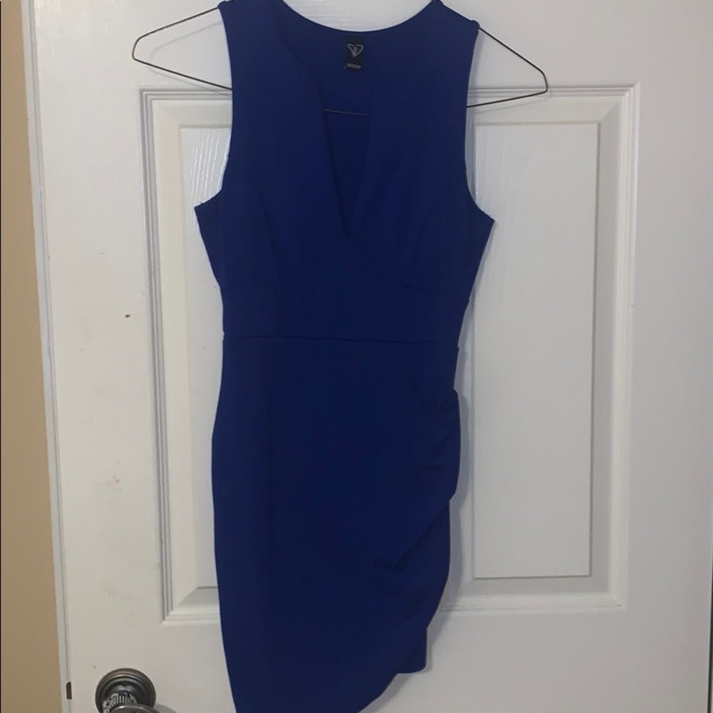 Blue bodycon dress